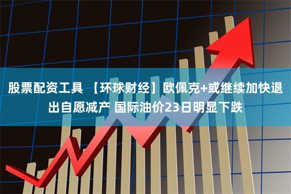 股票配资工具 【环球财经】欧佩克+或继续加快退出自愿减产 国际油价23日明显下跌
