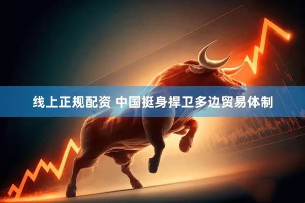 线上正规配资 中国挺身捍卫多边贸易体制